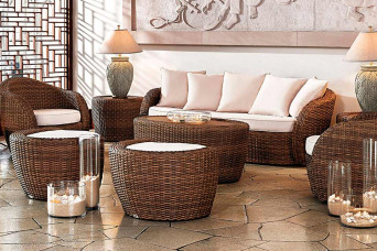 Lotus Loungeset Wicker Tan Artie Garden Tuinmeubelen